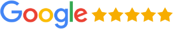 Logo Google avec cinq étoiles